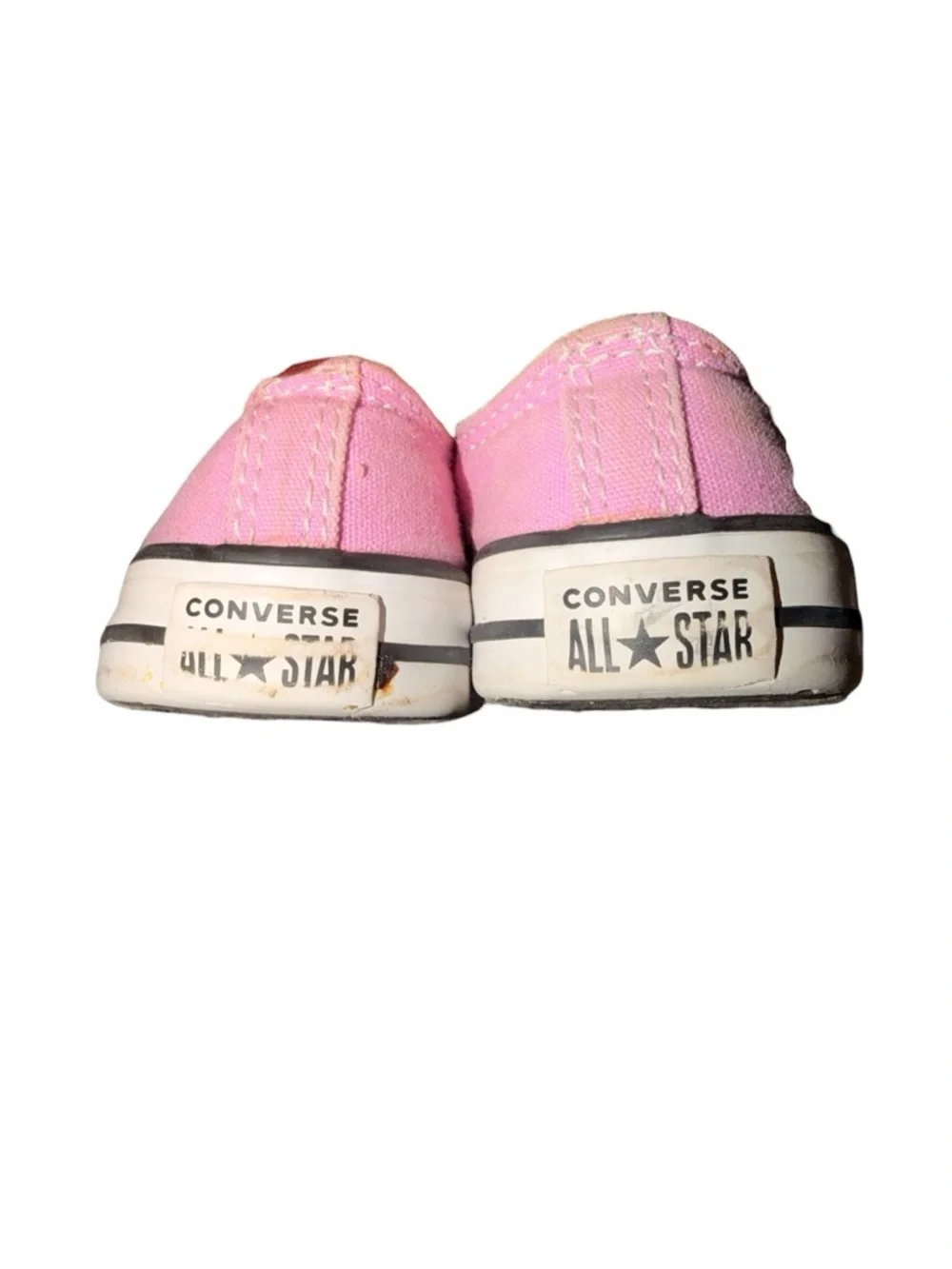 Converse Pink Canvas Kids Sneakers with White Toe Cap